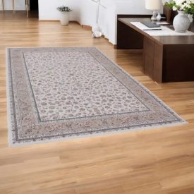   Tapis persan Isfahan beige 150x225 tapis acrylique premium d'Iran