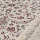 Tapis persan Isfahan beige 150x225 tapis acrylique premium d'Iran