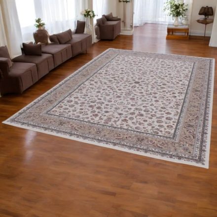 Tapis persan Isfahan beige 200x300 tapis de salon de qualité en acrylique