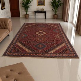 Tapis iranien Yalameh 218x293 tapis persan fait main 