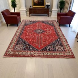   Tapis iranien Abadeh 195x297 tapis persan fait main pour le salon