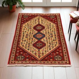 Tapis persan Abadeh 74x123 Tapis nomade iranien fait main 