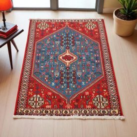 Tapis persan Abadeh 74x123 Tapis nomade iranien fait main 