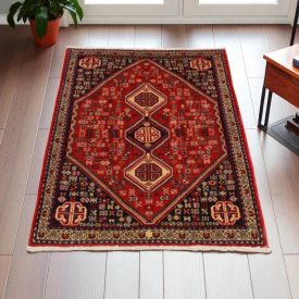 Tapis persan Abadeh 76x123 Tapis nomade iranien fait main 