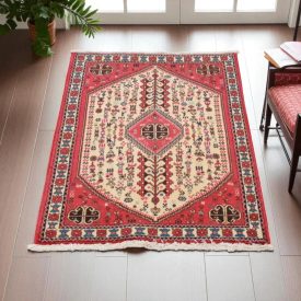 Tapis persan Abadeh 73x119 Tapis nomade iranien fait main 