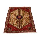 Tapis persan Abadeh 79x126 Tapis nomade iranien fait main 