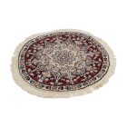 Tapis rond Nain 73x74 tapis persan fait main