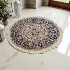 Tapis rond Nain 76x78 tapis persan fait main