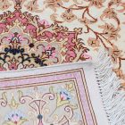 Tapis de soie 61x93 tapis persan noué à la main [price]