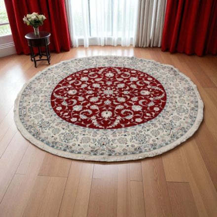 Tapis rond Nain 192x208 tapis persan fait main
