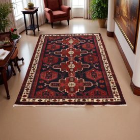   Tapis iranien Abadeh 130x197 tapis persan fait main pour le salon