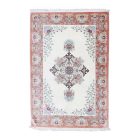 Tapis de soie Ghom 129x199 tapis persan noué à la main