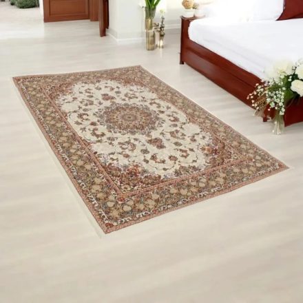 Tapis acrylique à motif Kerman - beige 140x200