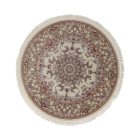 Tapis rond beige Medalion 100x100 tapis persan acrylique