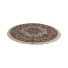 Tapis rond beige Medalion 100x100 tapis persan acrylique