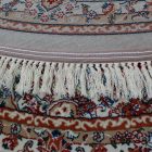 Tapis rond beige Medalion 100x100 tapis persan acrylique