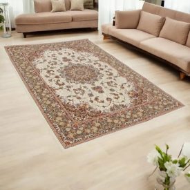 Tapis acrylique à motif Kerman - beige 200x300