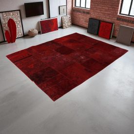 Tapis design violet Patchwork 165x222 tapis de salon