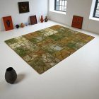 Tapis design vert Patchwork 171x240 tapis de salon