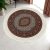 Tapis rond beige Mahi 100x100 tapis persan en acrylique de qualité