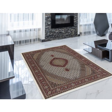 Tapis Persan beige Kheshti 140x200 tapis mécanique premium de salon ou chambre