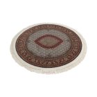 Tapis rond beige Mahi 150x150 tapis persan en acrylique de qualité