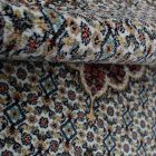 Tapis rond beige Mahi 200x200 tapis persan en acrylique de qualité