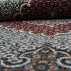 Tapis rond beige Mahi 200x200 tapis persan en acrylique de qualité