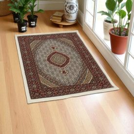  Tapis Persan beige Mahi 140x200 tapis luxe de séjour ou de chambre