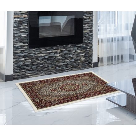 Tapis Persan beige Mahi 140x200 tapis mécanique premium de séjour ou de chambre