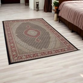 Tapis acrylique à motif Mahi - bleu foncé 140x200