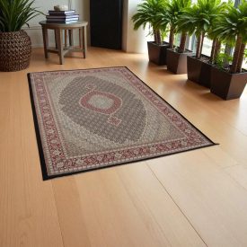 Tapis Persan gris 60x90 tapis mécanique premium