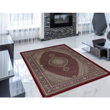 Tapis Persan bordeaux Kheshti 140x200 tapis mécanique qualité de salon ou chambre