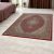 Tapis acrylique à motif Mahi - bordeaux 140x200