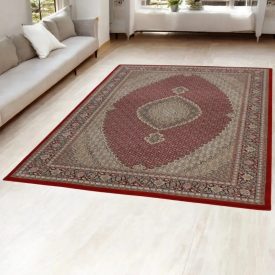 Tapis acrylique à motif Mahi - bordeaux 160x230