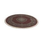 Tapis rond bordeaux 200x200 tapis persan premium de séjour