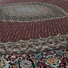 Tapis rond bordeaux 200x200 tapis persan premium de séjour