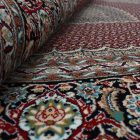 Tapis rond bordeaux 200x200 tapis persan premium de séjour