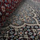 Tapis rond bordeaux 200x200 tapis persan premium de séjour