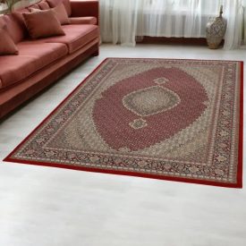   Tapis Persan bordeaux MAHI 200x300 tapis acrylique de salon de haute qualité