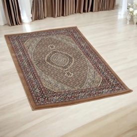 Tapis acrylique à motif Mahi - marron 80x120