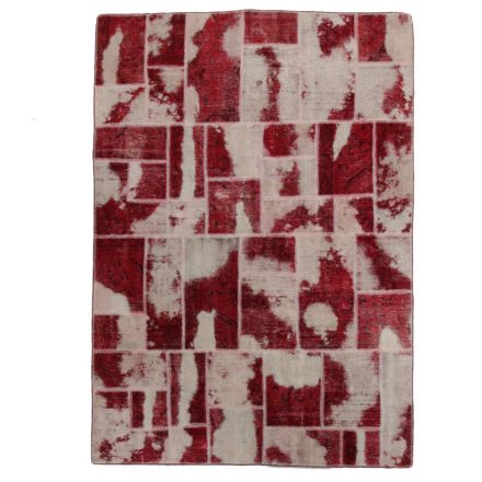 Tapis design bordeaux-blanc Patchwork 170x241 tapis de salon