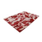 Tapis design bordeaux-blanc Patchwork 170x241 tapis de salon