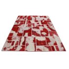 Tapis design bordeaux-blanc Patchwork 170x241 tapis de salon