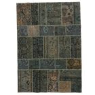 Tapis design vert Patchwork 169x238 tapis de salon