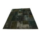 Tapis design vert Patchwork 168x239 tapis de salon