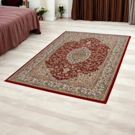   Tapis Persan rouge MEDALION 140x200 tapis acrylique de qualité