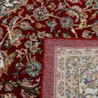 Tapis persan Isfahan bordeaux 160x230 tapis acrylique de luxe pour le salon