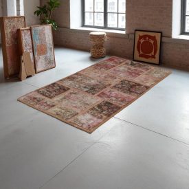 Tapis oriental Patchwork 70x140 tapis salon. tapis couloir