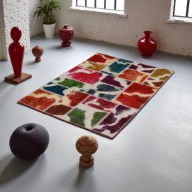 Tapis oriental Patchwork 100x145 tapis salon. tapis couloir